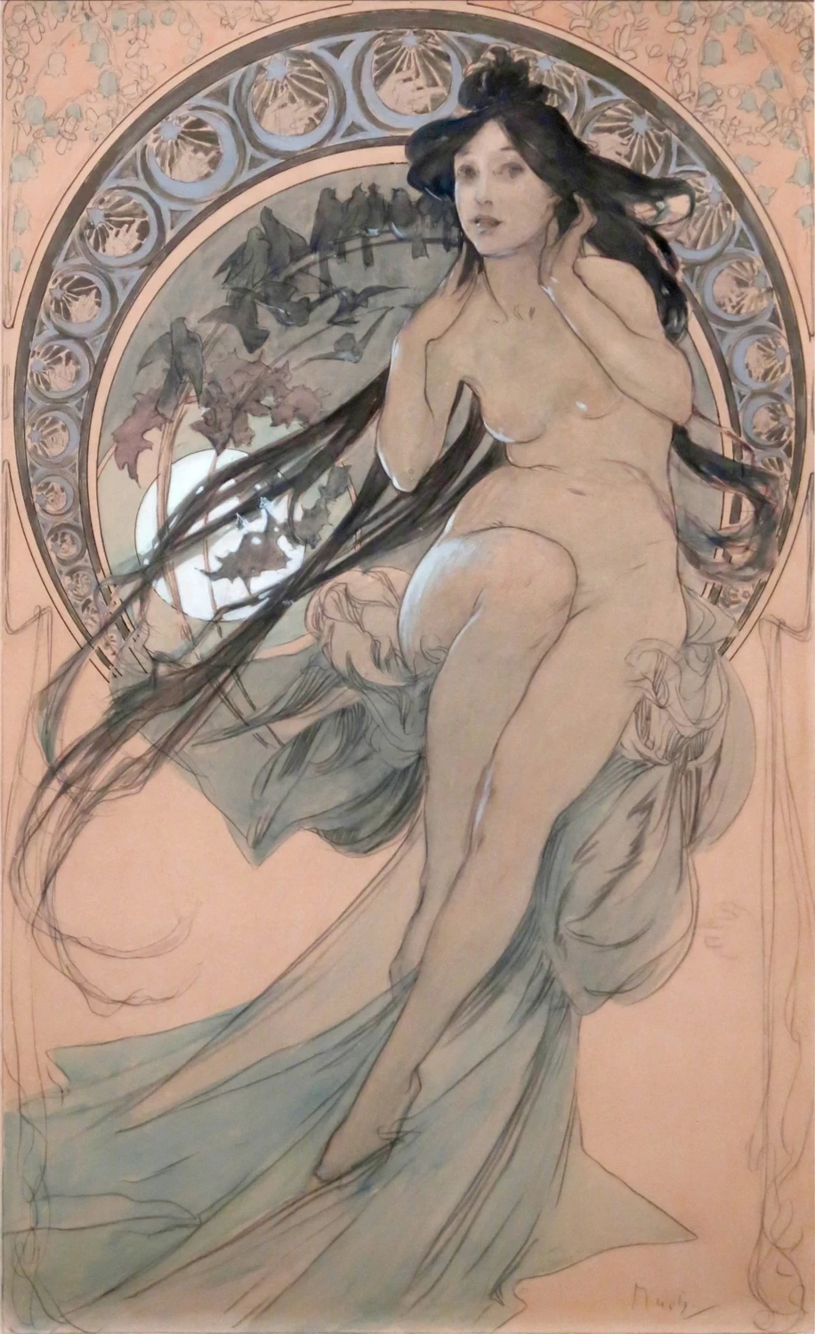 Alfons Mucha - La Musica, studio